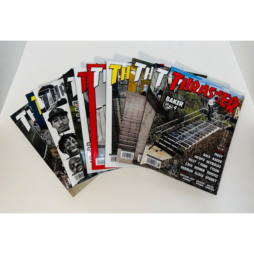 Thrasher Magazine 2020 Lot 10 Issues Baker 4 Jeff Grosso Skater of the Year